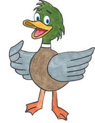 Duck waving